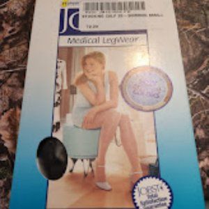 J OBST MEDICAL LEGWEAR Ultra sheer SUPPORT KNEE HIGH SOCKS SMALL/BLACK 121504